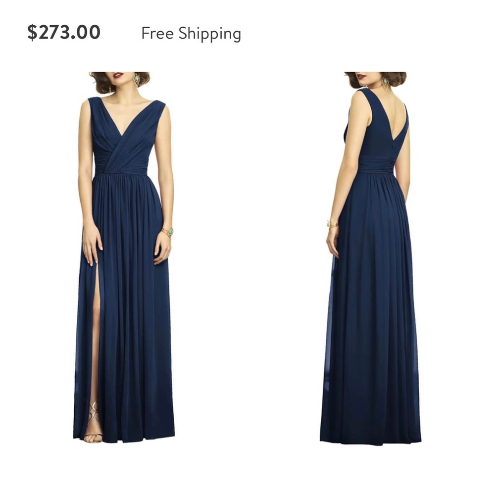 The Dessy Collection Navy Bridesmaid Dress
